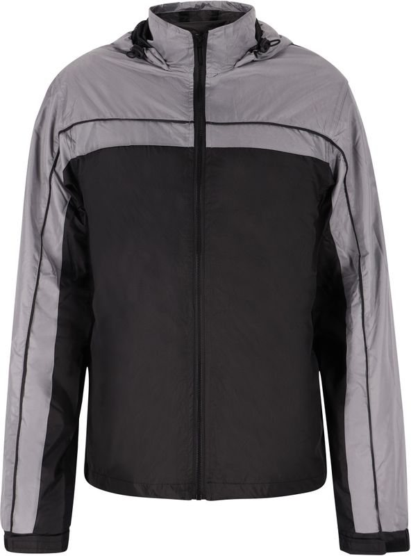 Mo - Jas - Zwart-Grijs - Heren - Met Capuchon - Volledige Ritssluiting