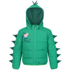 Regatta Childrens/Kids Wild & Free Peppa Pig Padded Jacket (Jellybean Groen)