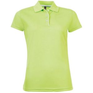 SOLS Dames/dames Performer Korte Mouw Pique Polo Shirt (Appelgroen) - Maat S