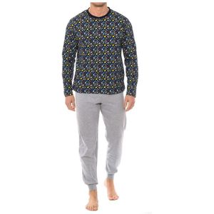 Katoenen pyjama met ronde hals COOL 97277 voor heren