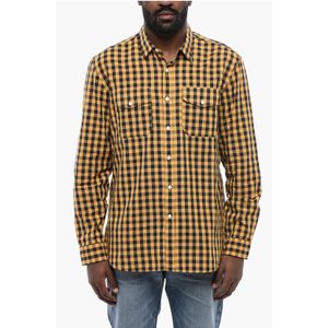 Geruit ALASKAN katoenen overhemd in geel