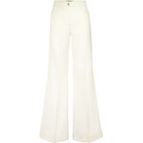 Philipp Plein - Wool Marine Low Waist Trousers - Wit - Palazzo Broek