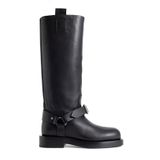 Burberry Sadlle - Knielaarzen - Zwart - Kalfsleer - Instapmodel