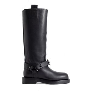 Burberry Sadlle - Knielaarzen - Zwart - Kalfsleer - Instapmodel