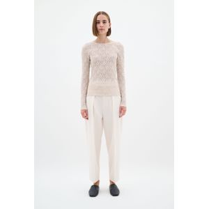 T-shirt met lange mouwen Tight fit Haze beige