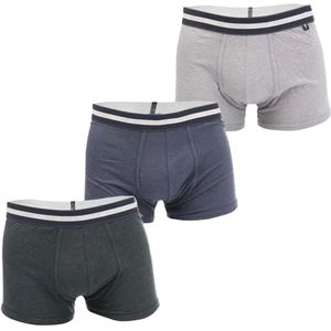 Ted Baker Katoenen Boxershorts Heren (Set van 3) (Grijs/Blauw/Zwart)