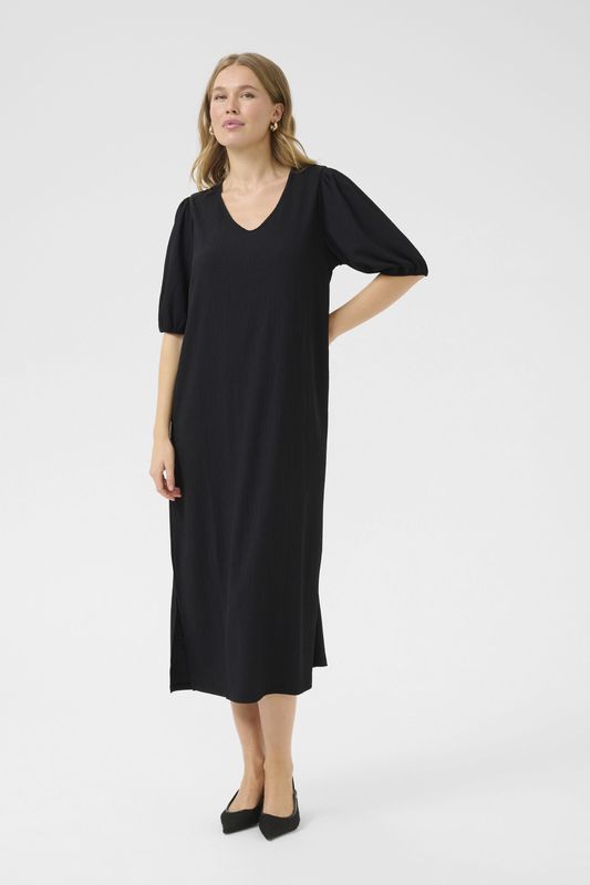 Jurk - A-shape - Zwart - Lange Lengte