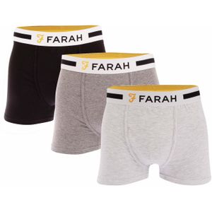 Farah - Yeri - Boxershorts - Grijs - 3 Pack
