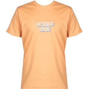Guess - T-Shirt - Oranje - Mannen