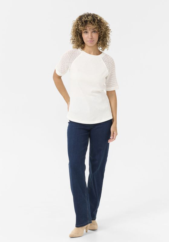 Cream, Dames, Tops, Wit, Maat: L Polyamide,