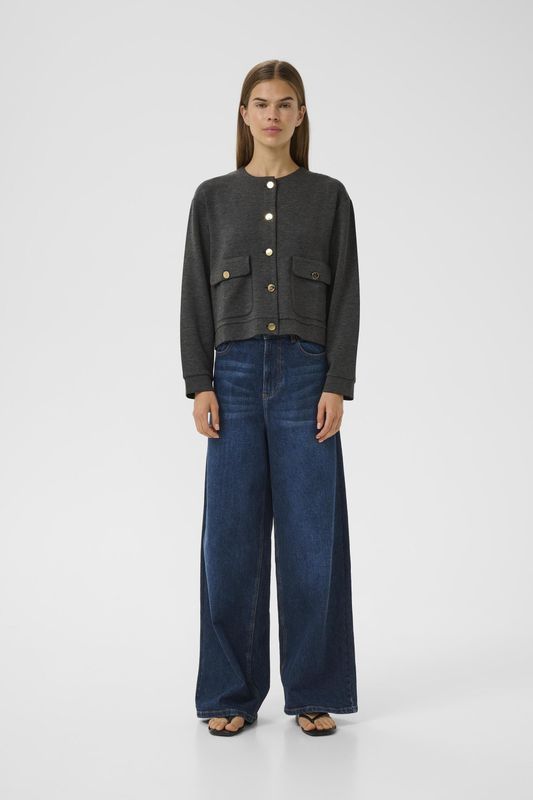 InWear - Vincent Jas - Donkergrijze Melange - Dames - Jassen