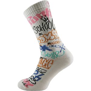 Heren Crew Sokken met Straatgraffiti