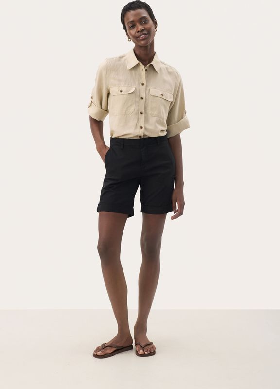 Part Two, Dames, Korte broeken, Zwart, Maat: 2XS Katoen,