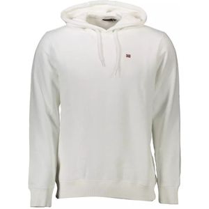 Napapijri - Hoodie - Wit - Katoen - 80% Katoen, 20% Polyester