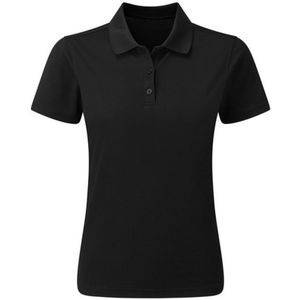 Premier Dames/Dames Duurzaam Poloshirt (Zwart)
