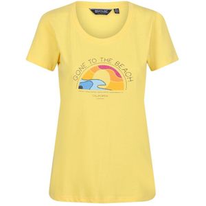 Regatta Dames/dames Filandra VI Zonsondergang T-shirt (MaÃ¯s Geel)