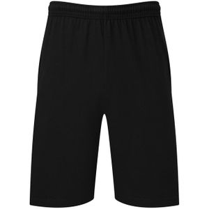 Fruit of the Loom Heren Iconic 195 Jersey Shorts (Zwart)