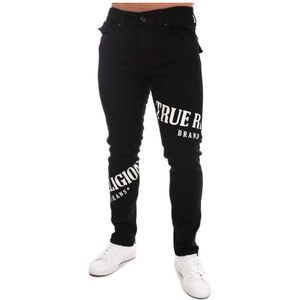 Men's True Religion Rocco SN Flap Toss Logo Jeans In Denim - Maat 34 Normaal