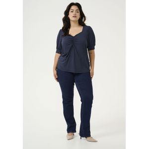 KAFFE Curve - Sissy - Damesblouse - V-hals - Lange Mouwen