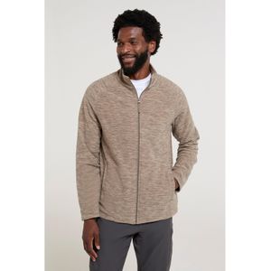 Mountain Warehouse Heren Snowdon II Full Zip Fleecejack (Lichtbruin)