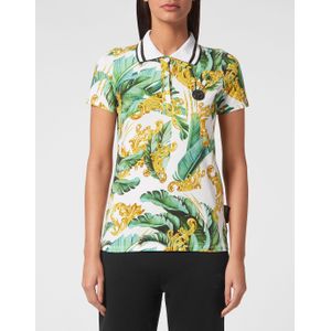 Plein Sport - Veelkleurig - T-Shirt Ronde Hals - Dames - Katoen