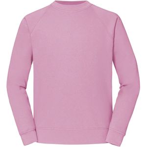 Fruit of the Loom Heren Klassiek 80/20 Raglan Sweatshirt (Lichtroze)
