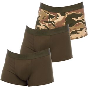 Diesel - Trunk-Cut Boxershorts - Zwart - Katoen/Elastaan - Set van 3