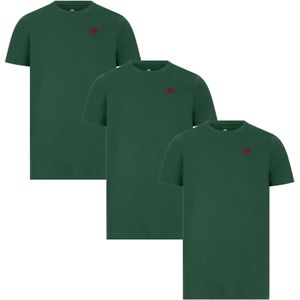 Nike - Sportswear Club - T-shirt - Groen - 3-pack