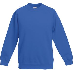 Fruit of the Loom Kinder Unisex Trui Met Raglan Mouwen (2 stuks) (Royaal Blauw)