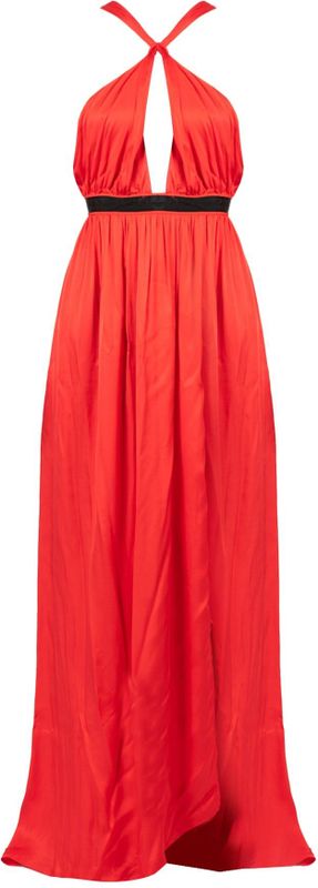 Jurk - Maxilengte - Zwart - Hoofdmateriaal