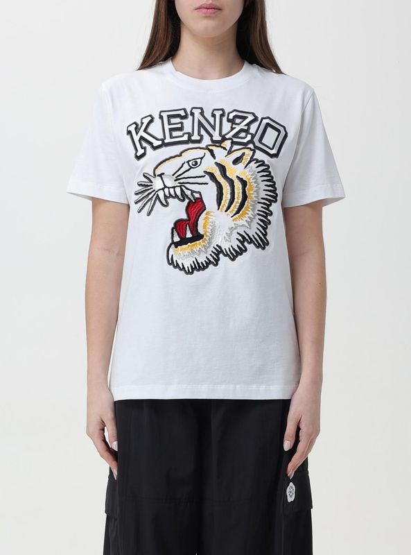Kenzo, Dames, Tops, Blauw, Maat: L Katoen,