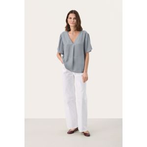Part Two - Tradewinds - V-hals Blouse - Blauw