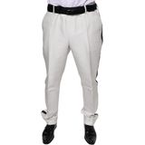 Dolce & Gabbana - Pantalon - Wit - Heren - Zijde