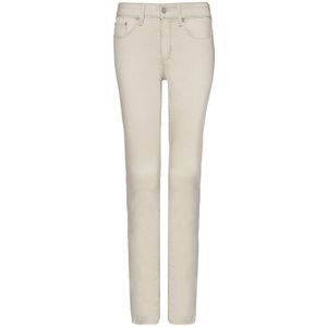 Marilyn Straight Jeans Beige Premium Denim | Feather
