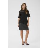 Blouse met korte mouwen CUulia Slim fit black