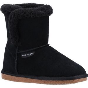 Hush Puppies Meisjes Ashlynn Suede Slippers (Zwart)