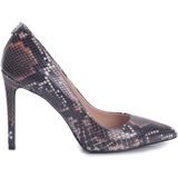 Patrizia Pepe - Pumps - Zwart - Echt Leer - Slangenprint Textuur