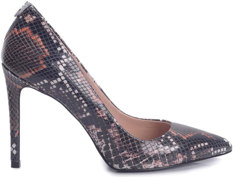Patrizia Pepe - Pumps - Zwart - Echt Leer - Slangenprint Textuur