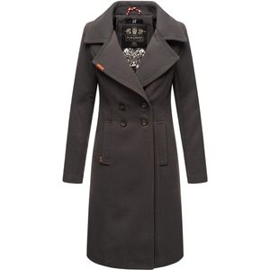 Navahoo Dames Trenchcoat Wooly – Premium Wintermantel met Elegante Pasvorm