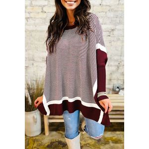 Gestreepte Kleurblok Trui