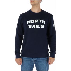 North Sails - NS23M0002 - Sweatshirt - Blauw - Lange Mouwen - Ronde Hals