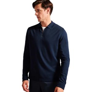 Ted Baker - Karpol - Heren Poloshirt - Navy - Lange Mouwen