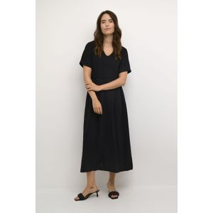 Kaffe - Dea - Jurk - Zwart - 7/8 Lengte - Normale Pasvorm