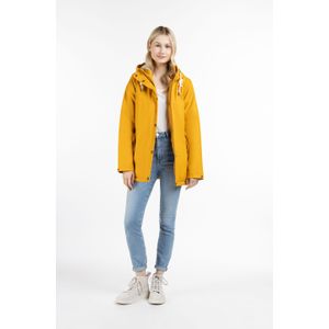ICEBOUND - Gewatteerd Regenjack - Mosterd - Dames