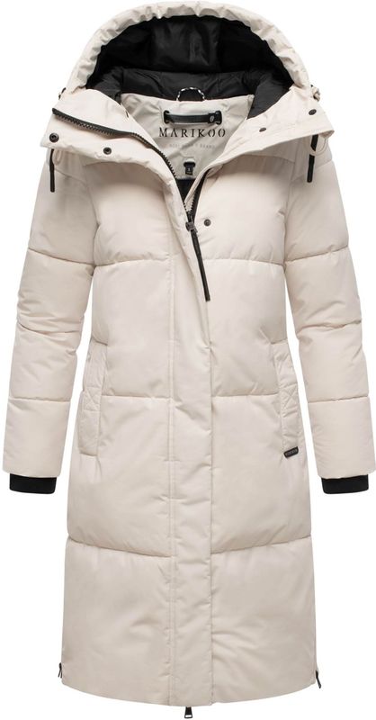Marikoo dames gewatteerde wintermantel Michikoo met capuchon & magneetzakken