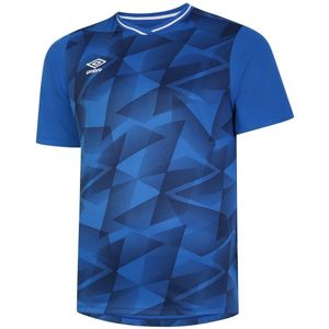 Umbro Heren Triassic Logo Jersey met korte mouwen (Royal Blue/Dark Navy)