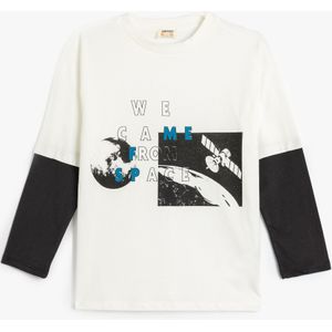 Koton T-SHIRT LANGE MOUW Ronde kraag Lange mouw T-shirt