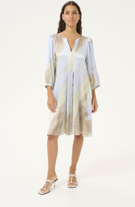 KAREN BY SIMONSEN - Jurk 'Olga' - Lichtblauw - Jerseyjurken