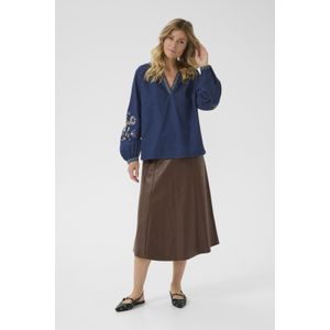 Blouse met korte mouwen CRGro Regular fit dark blue