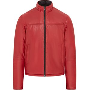 Raufoss - Leren Bomberjack - Rood - Omkeerbaar